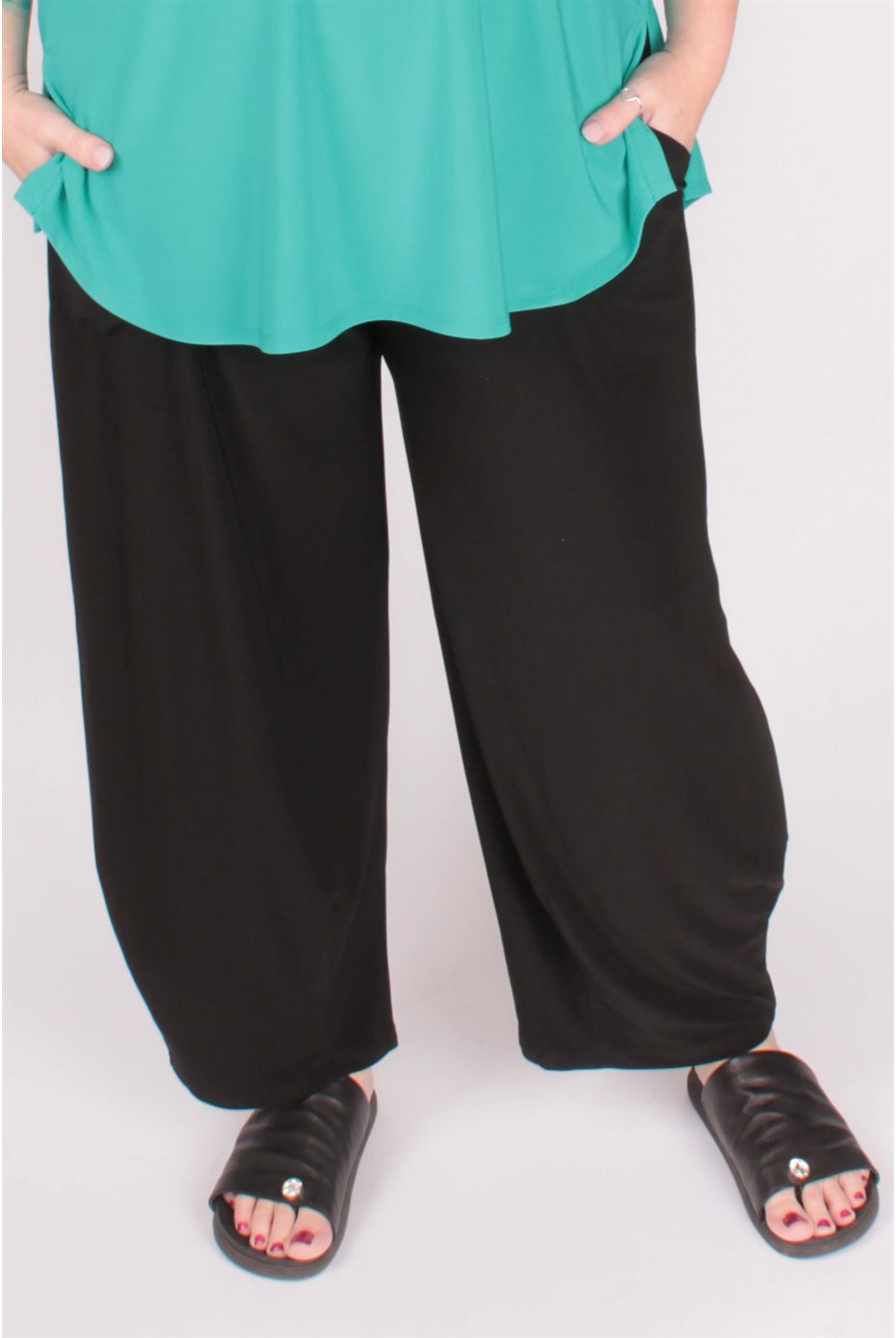 Pantalon étroit noir Lanterne